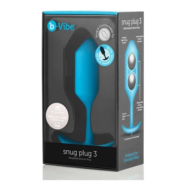 B-Vibe Snug Plug 3 Silicone Weighted Anal Plug