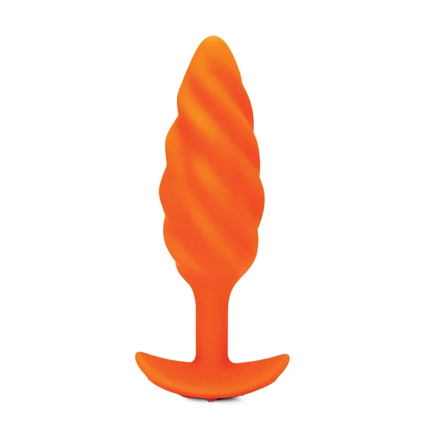 b-Vibe Texture Plug Swirl Orange (Medium)