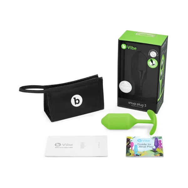 b-Vibe Weighted Snug Plug 3 - 180 g Lime