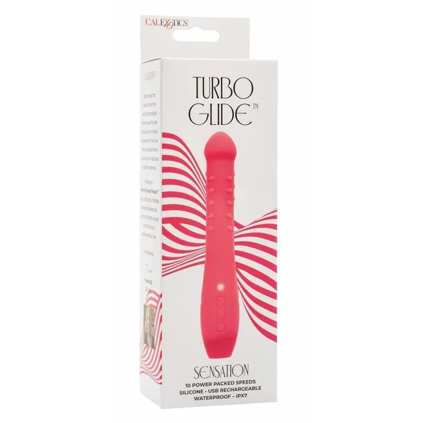 CalExotics Turbo Glide Sensation Rechargeable Silicone Massager
