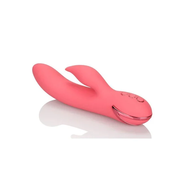 California Dreaming San Francisco Sweetheart Silicone USB Rechargeable Multifunction Vibrator Waterproof Pink
