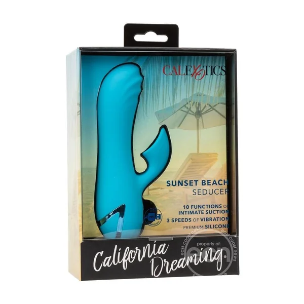 California Dreaming Sunset Beach Seducer Rechargeable Silicone Dual Vibrator