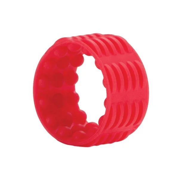 California Exotic Adonis Silicone Reversible Enhancer Cock Ring Red