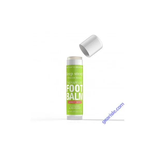 Candy Mint Therapeutic Cooling Reviving Foot Balm 0.5 Oz Deep Steep