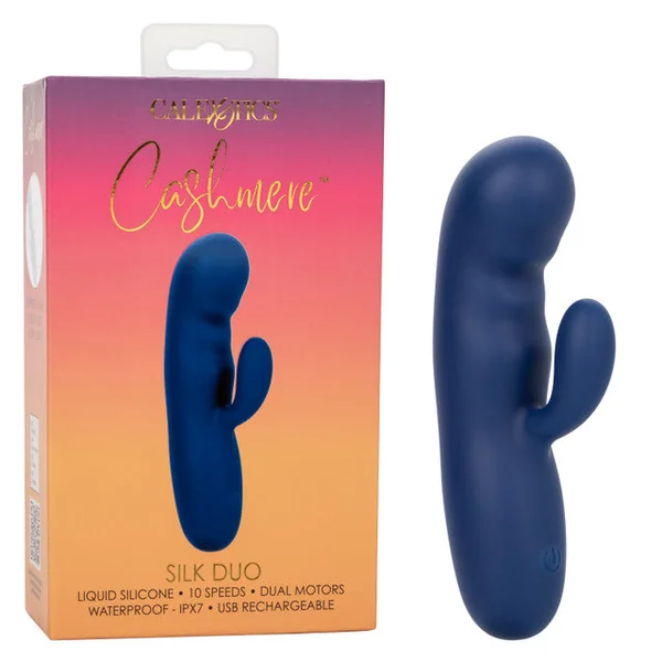 Cashmere Silk Duo Rechargeable Silicone Rabbit Vibrato