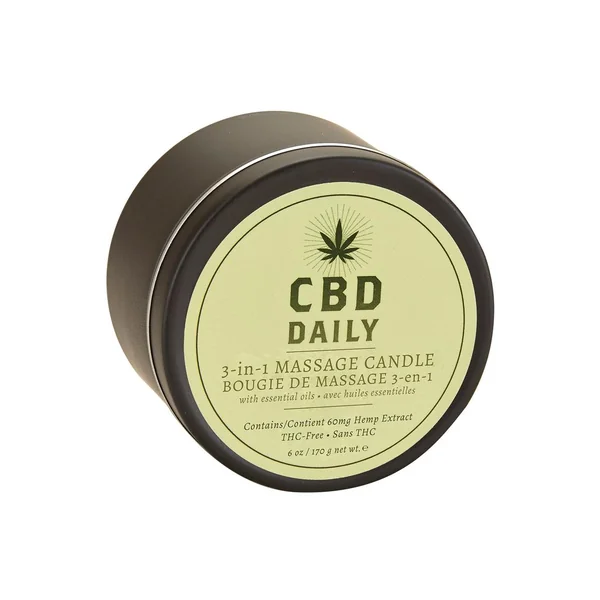 CBD Daily Skin Candle Hemp CBD And Essential Oils 100% Vegan 5.3 Ounce