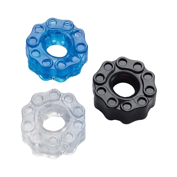 Chain Gang Cock Rings Assorted 3 Pack