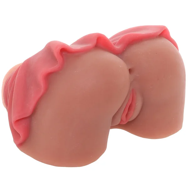 CHANELLE HEART IN MINI SKIRT PUSSY & ASS STROKER