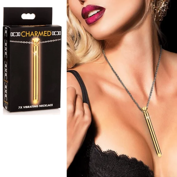 Charmed 7x Sexy Jewelry Vibrating Necklace Rechargeable Bullet Vibrator