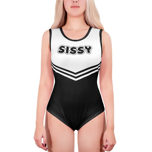 Cheer SissyUniversity Onesie Bodysuit Black