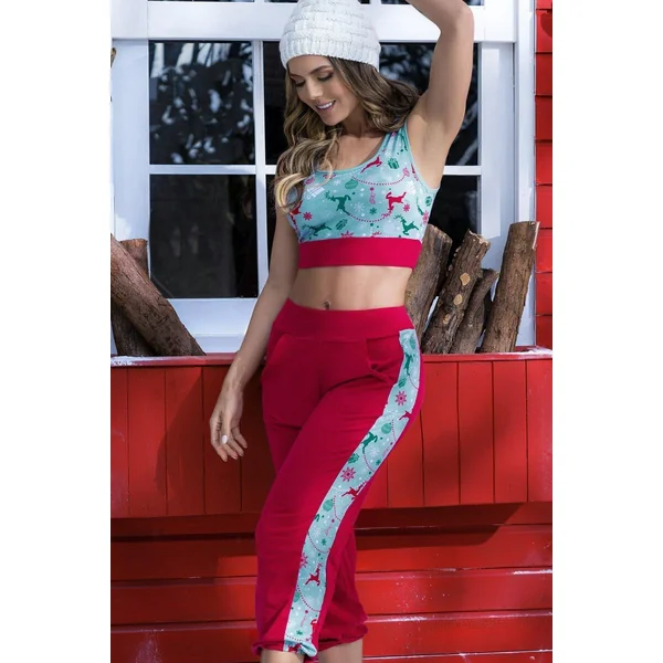 Christmas Print Pajama Set