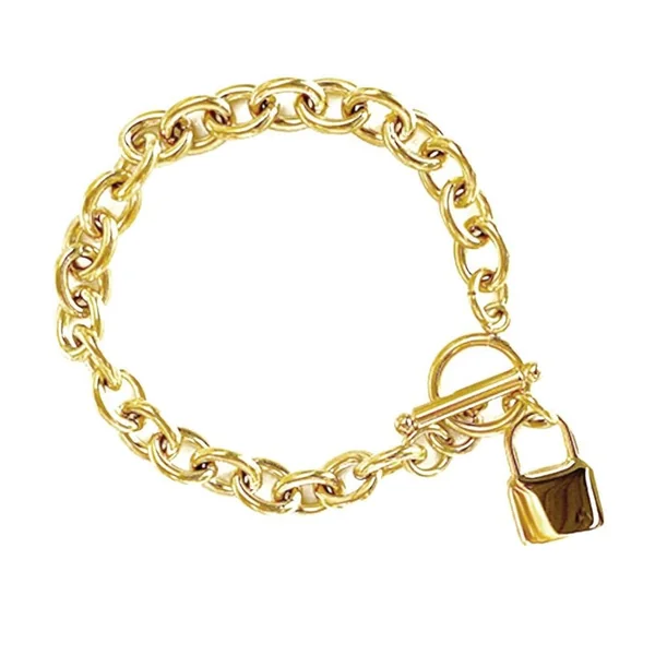 Chunky Chain Padlock Bracelet