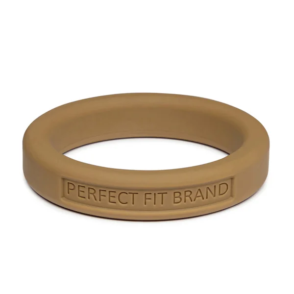 Classic 1.75" (44 mm) Silicone Med. Stretch Penis Ring Gold