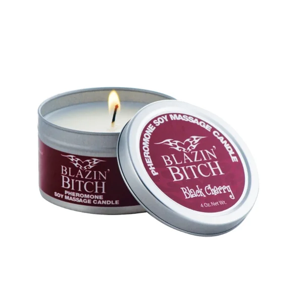 Classic Erotica Blazing Bitch Pheromone Candle Back Cherry