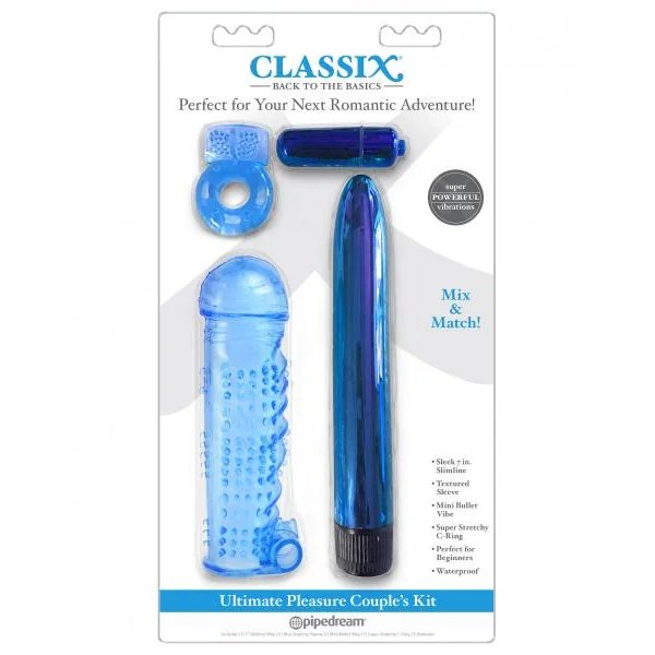 Classix Ultimate Pleasure Couples Kit Blue