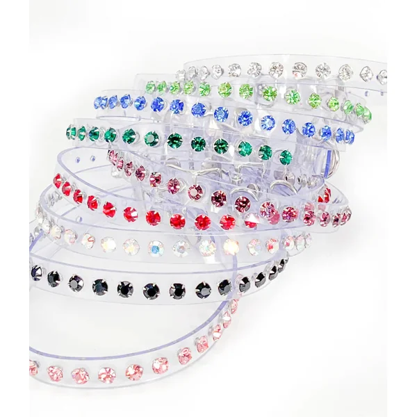 Clear Choker With Single Row of Rhinestones*