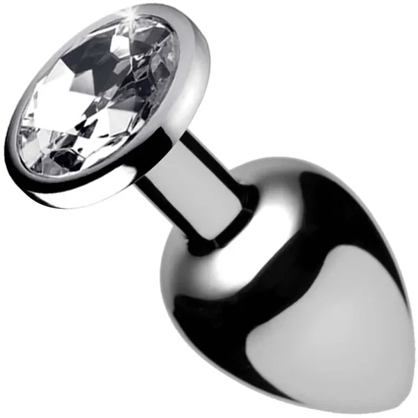 Clear Gem Anal Plug- Medium