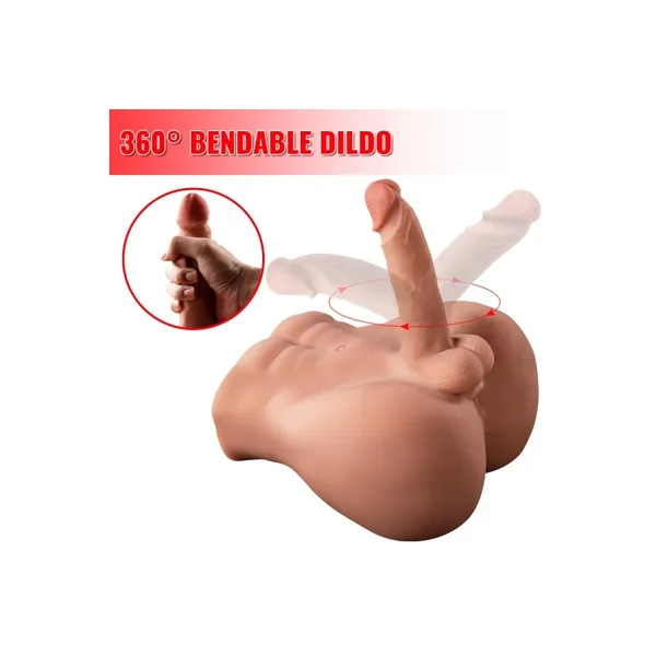 【Clearance】Bartley Half Sex Dolls Male Butt Toys Lifelike Built-in Full Keel Big Penis Masturbators for Woman