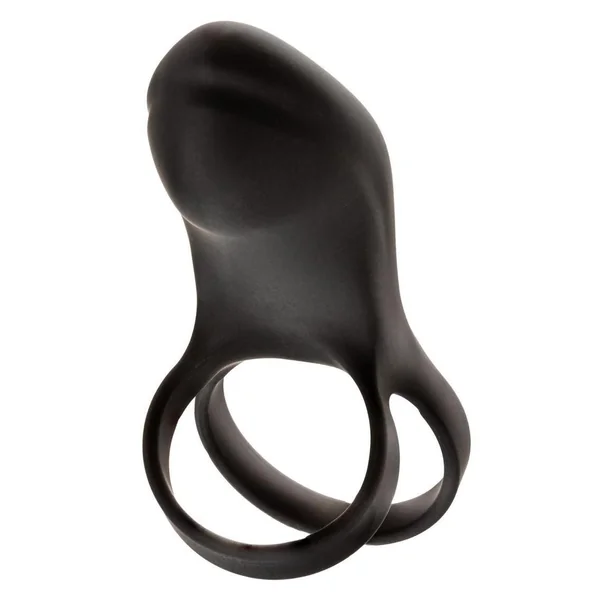 Closer Intimate Rechargeable Ring Feel Silicone Cock Ring – Black