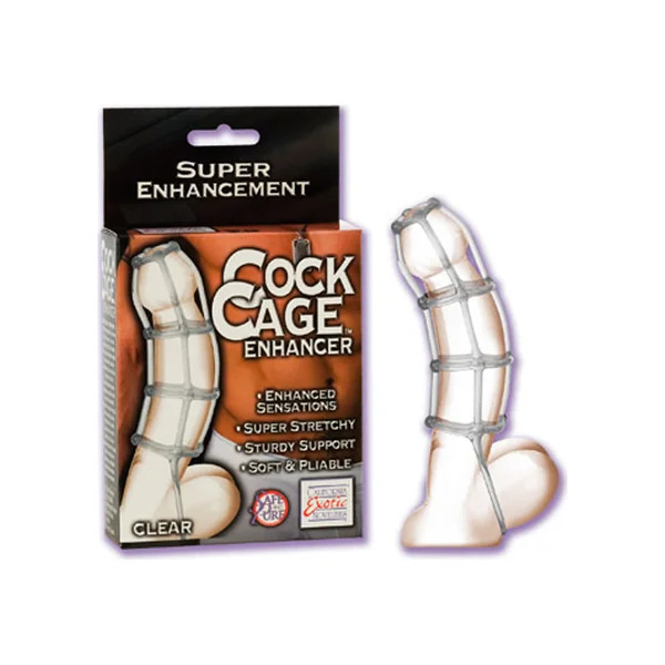 Cock Cage Enhancer 4.5 Inch Clear