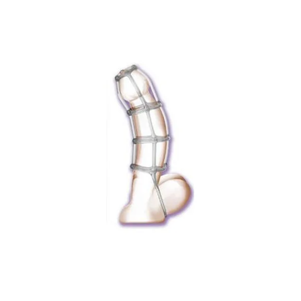 Cock Cage Enhancer 4.5 Inch - Clear