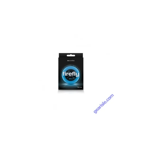 Cock Ring NS Novelties Firefly Halo Blue Small Glowing Silicone
