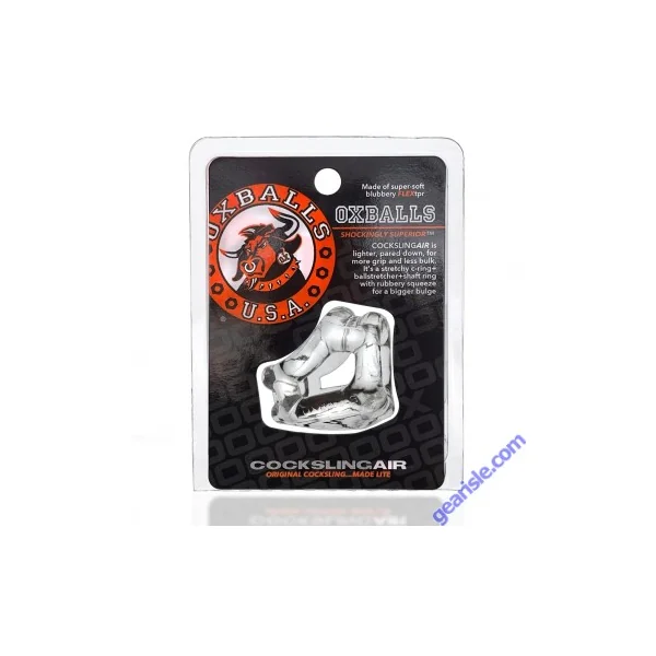 Cocksling Air Sling Flextpr Oxballs Cock Ring Ballstretcher Clear