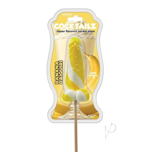 Cocktailz Liquor Flavored Pecker Pops - Banana Daiquiri