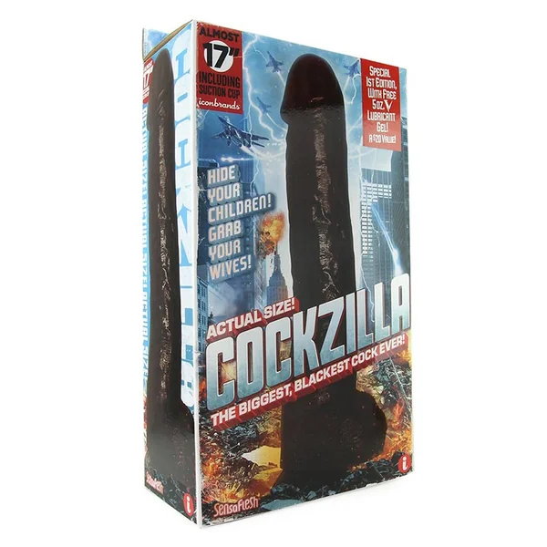 Cockzilla Black Dildo