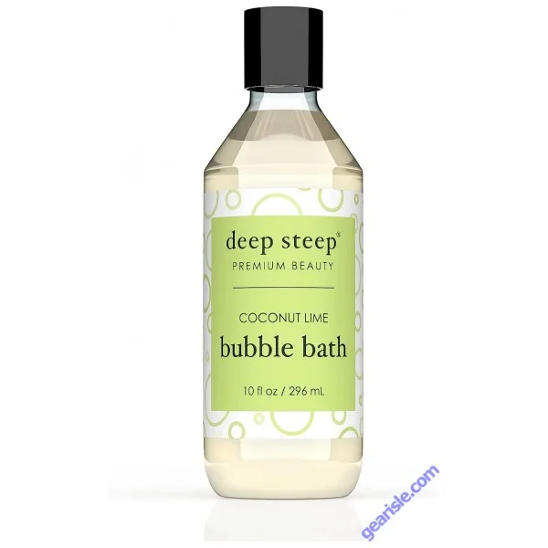 Coconut Lime Bubble Bath Vegan Alcohol Free 10 Oz Deep Steep