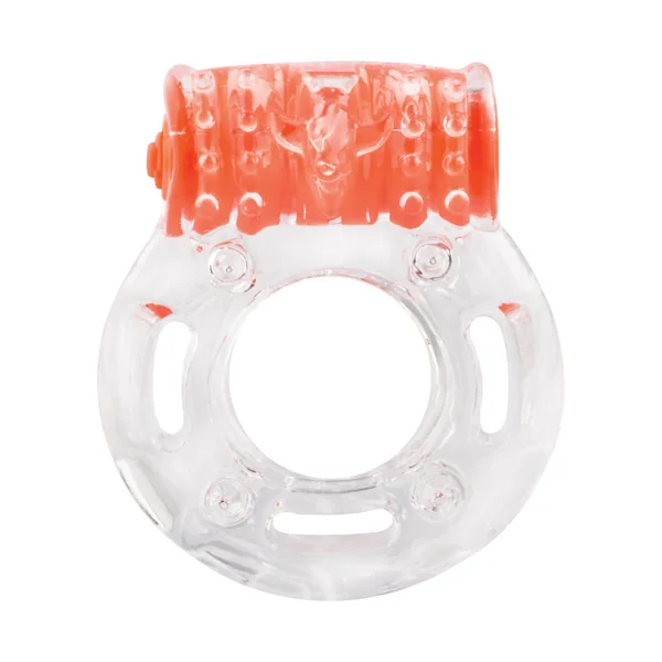 Color Pop Quickie Screaming O Plus Vibrating Ring Silicone Cock Ring – Orange