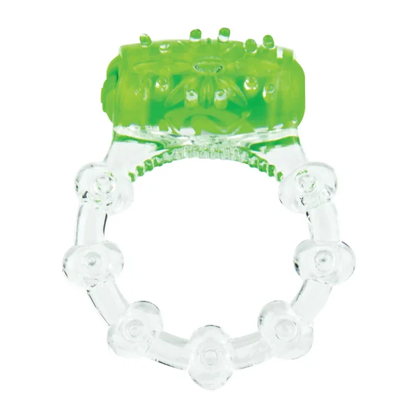 Color Pop Quickie Screaming O Vibrating Ring Silicone Cock Ring – Green