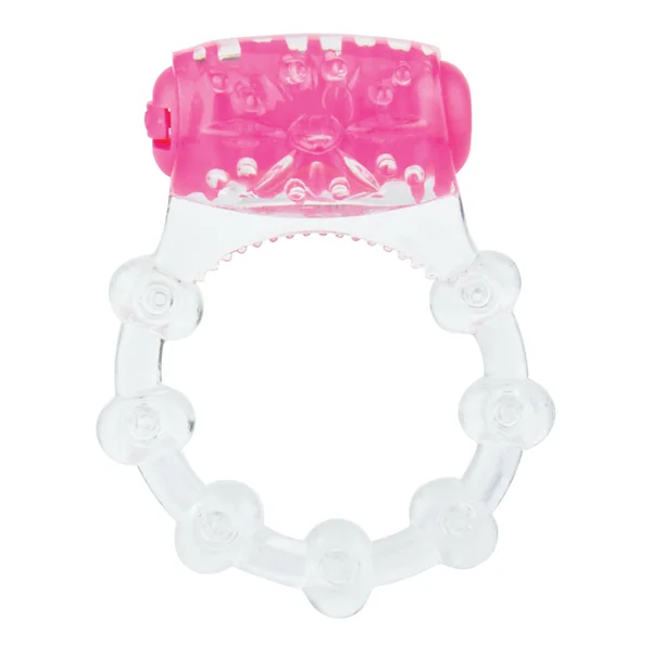 Color Pop Quickie Screaming O Vibrating Ring Silicone Cock Ring – Pink