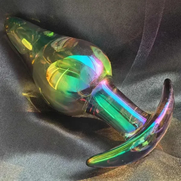 Colorful Large Metal Anal Plug Sex Massager For Female Masturbation