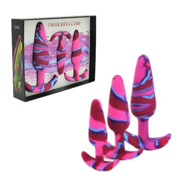 Colourful Camo Sail Anal Kit