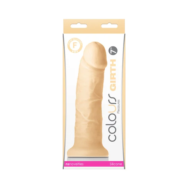 Colours Girth 7 inches Dildo Beige