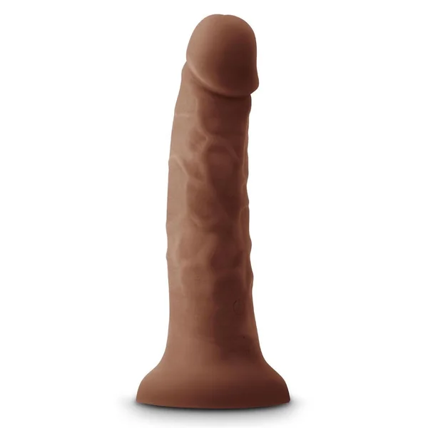 Colours Pleasures Silicone Vibrating Dildo 7in – Chocolate