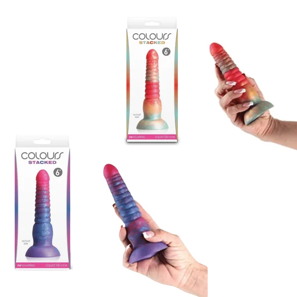 Colours Stacked 6 Inches Silicone Dildo