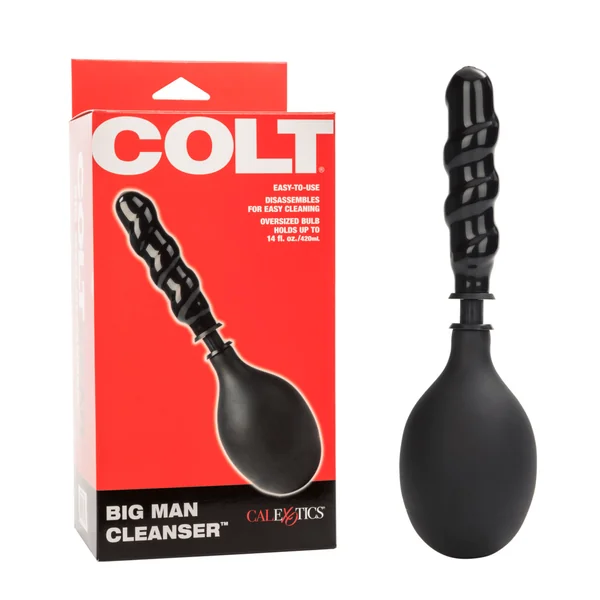 Colt Big Man Cleanser Anal Squeezer Cleaner Easy-To-Use Bulb – Black