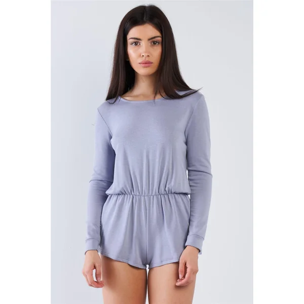 Comfy Tie-back Long Sleeve Romper