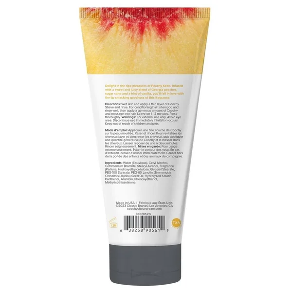 Coochy Shave Cream Peachy Keen .5oz Sampler Tube