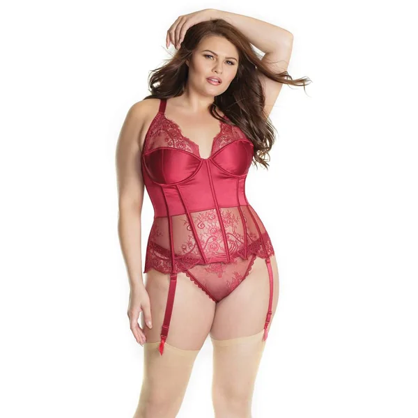 Coquette - 7203 - Bustier - Merlot