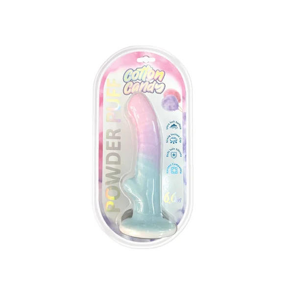 Cotton Candy Powder Puff 6.6 in. Dildo