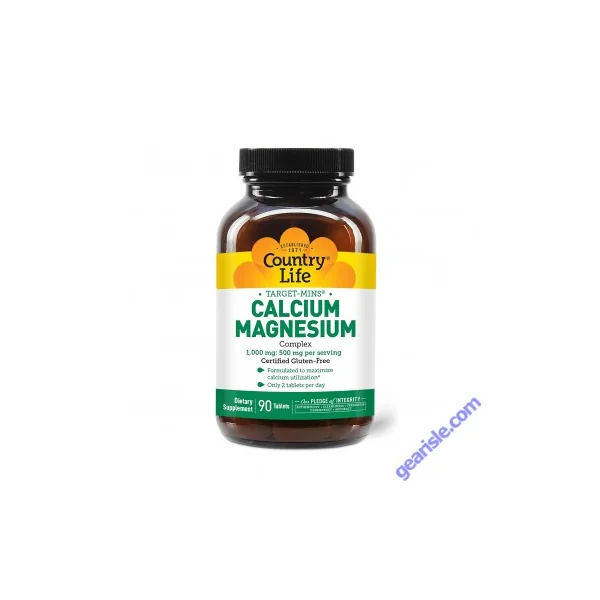 Country Life Target Mins Calcium Magnesium Complex 1000mg 500mg 90 Tablets
