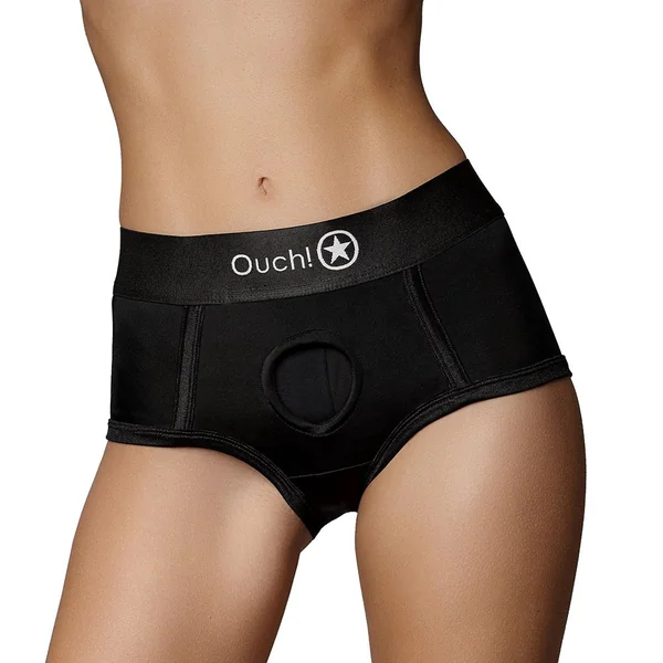 Couples Vibrators: Shots Ouch Vibrating Strap On Brief