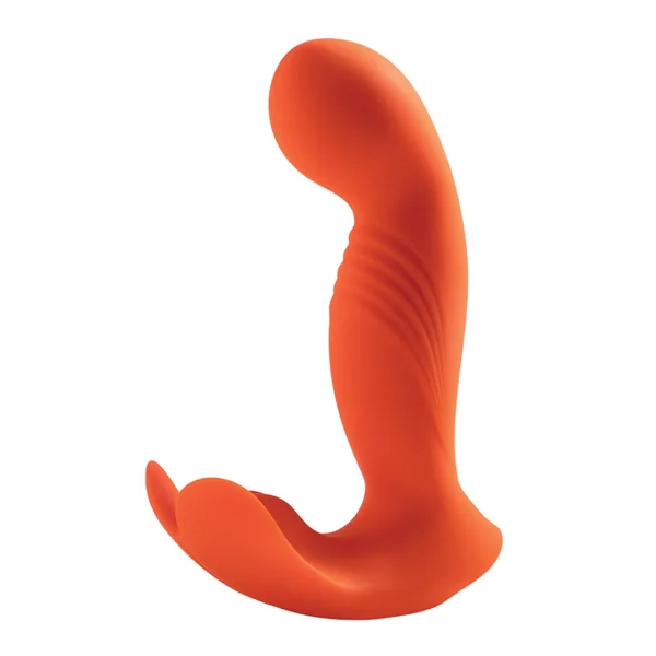Crave 3 G-Spot Vibrator with Rotating Massage Head & Clit Tickler - Orange
