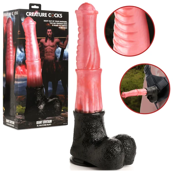 Creature Cocks Giant Centaur XL Harness Compatible Silicone Fantasy Dildo With Suction Cup