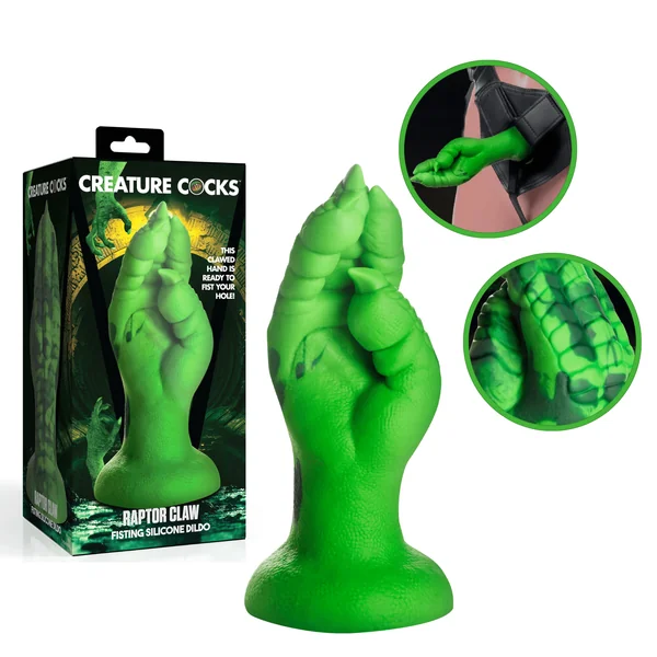 Creature Cocks Raptor Claw Fantasy Dildo Harness-Compatible Suction Cup Sex Toy