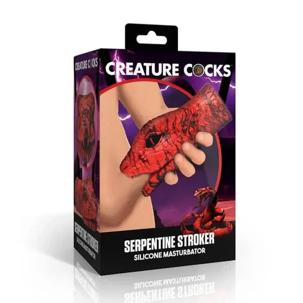 Creature Cocks Red Serpentine Silicone Stroker
