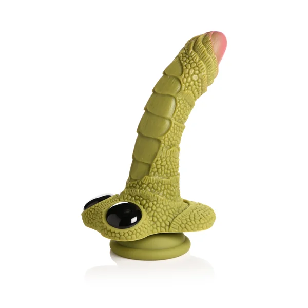 Creature Cocks Swamp Monster Scaly Silicone Dildo - Green